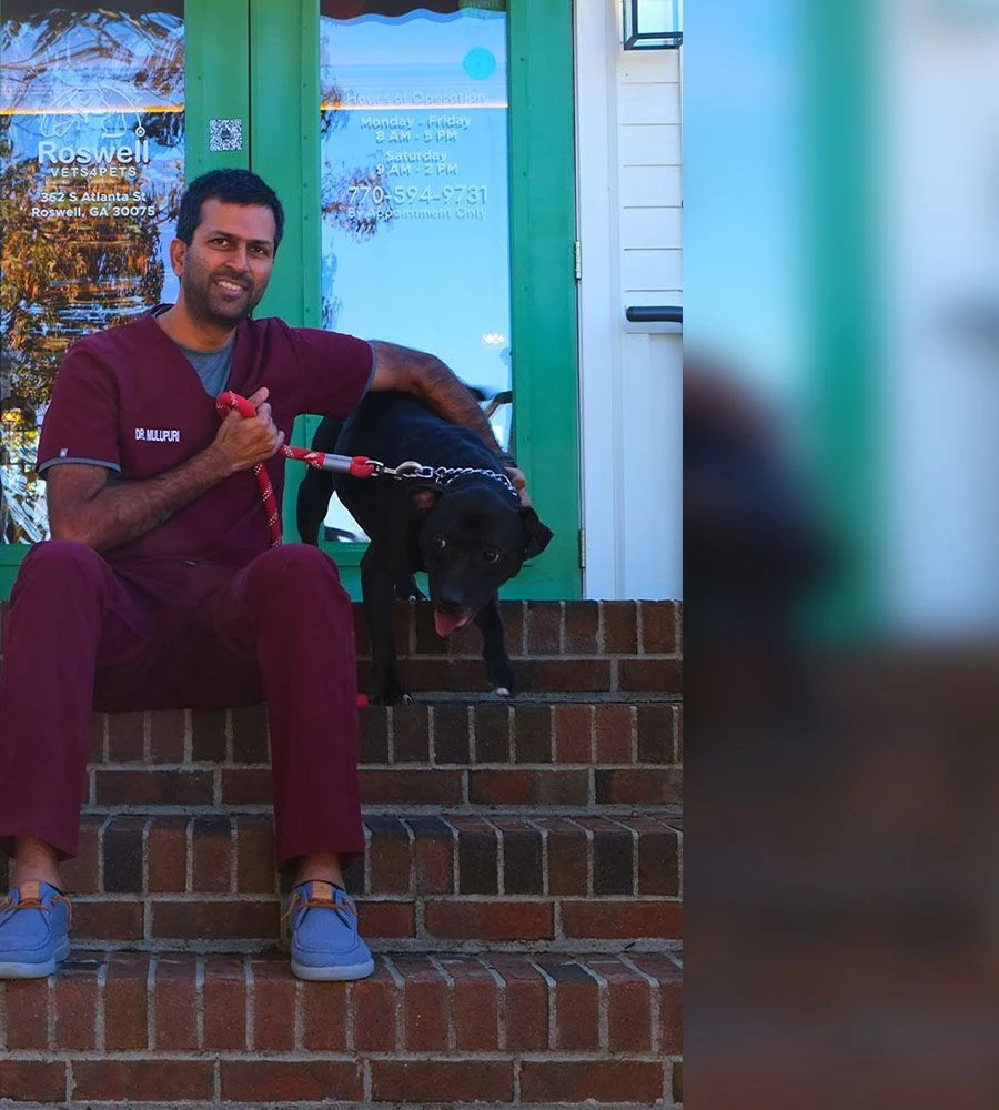 roswell veterinary doctor and his dog